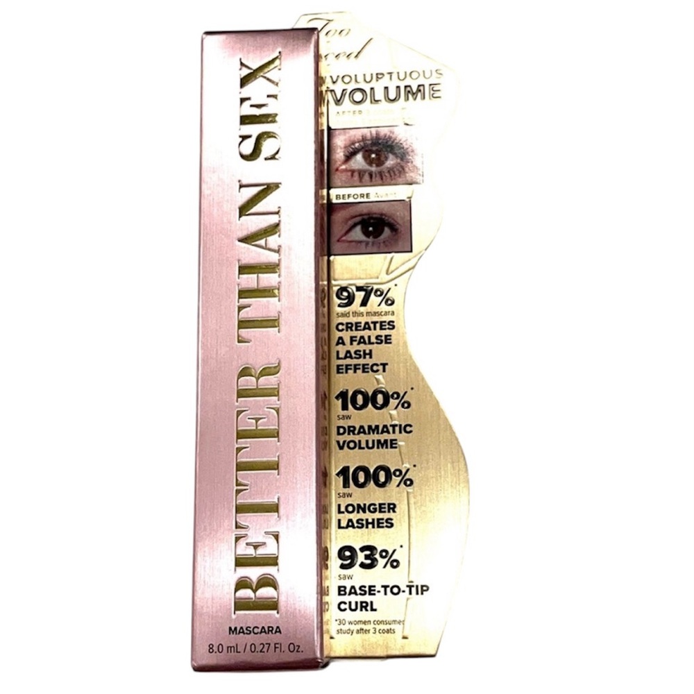 NIB Too Faced Better Than Sx Volumizing & Lengthening Mascara Full Size